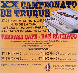 XX Campeonato de truque en Hinojosa del Duque